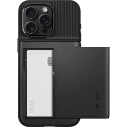 Чехол Spigen Slim Armor CS для iPhone 15 Pro Max Black, Черный — фото 3