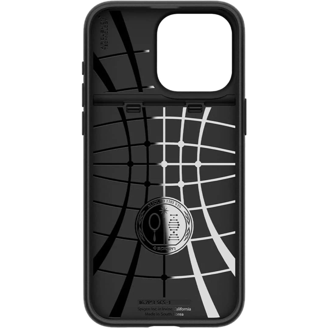 Чехол Spigen Slim Armor CS для iPhone 15 Pro Max Black, Черный — фото 6
