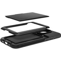 Чехол Spigen Slim Armor CS для iPhone 15 Pro Max Black, Черный — фото 9