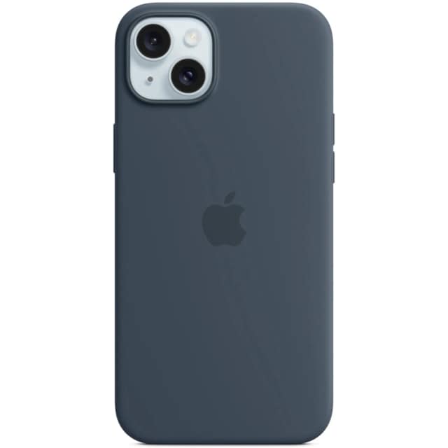 Силиконовый чехол Apple MagSafe для iPhone 15 Storm Blue, Синий