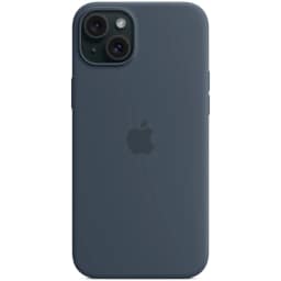 Силиконовый чехол Apple MagSafe для iPhone 15 Storm Blue, Синий — фото 3
