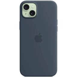 Силиконовый чехол Apple MagSafe для iPhone 15 Storm Blue, Синий — фото 4