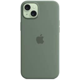 Силиконовый чехол Apple MagSafe для iPhone 15 Cypress, Зеленый — фото 1