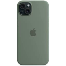 Силиконовый чехол Apple MagSafe для iPhone 15 Cypress, Зеленый — фото 3
