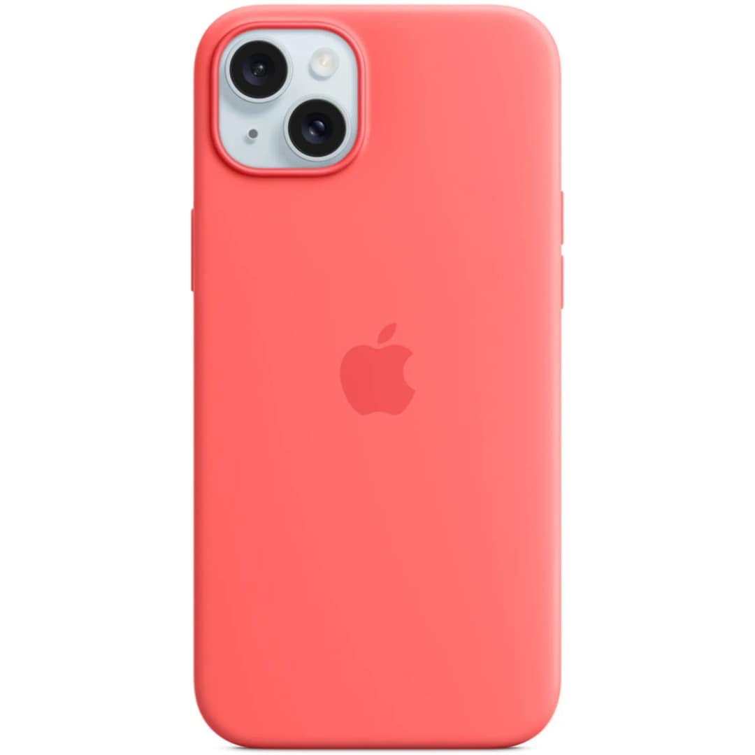 Силиконовый чехол Apple MagSafe для iPhone 15 Guava, Красный — фото 2