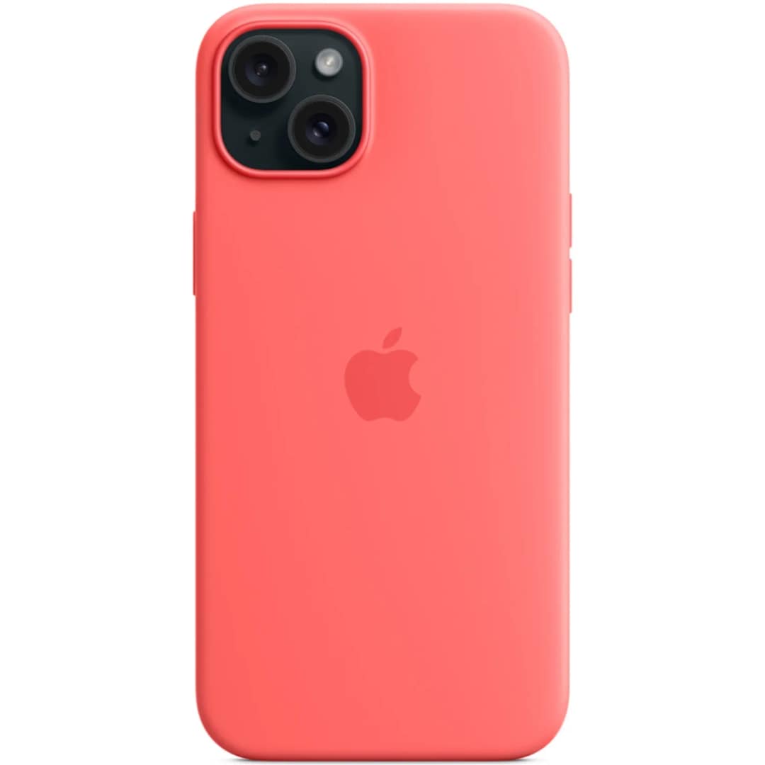 Силиконовый чехол Apple MagSafe для iPhone 15 Guava, Красный — фото 3