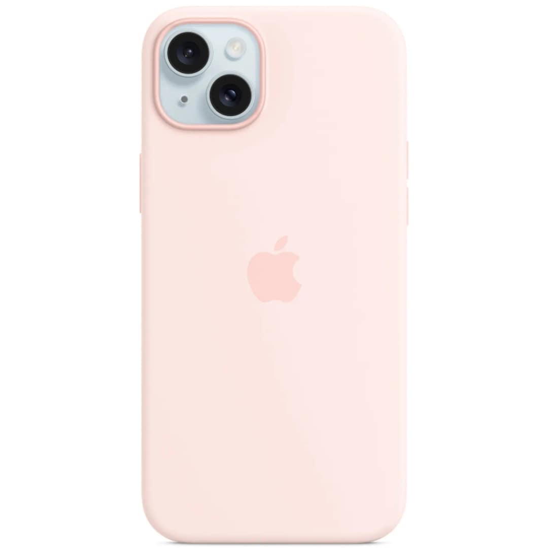 Силиконовый чехол Apple MagSafe для iPhone 15 Light Pink, Розовый — фото 4