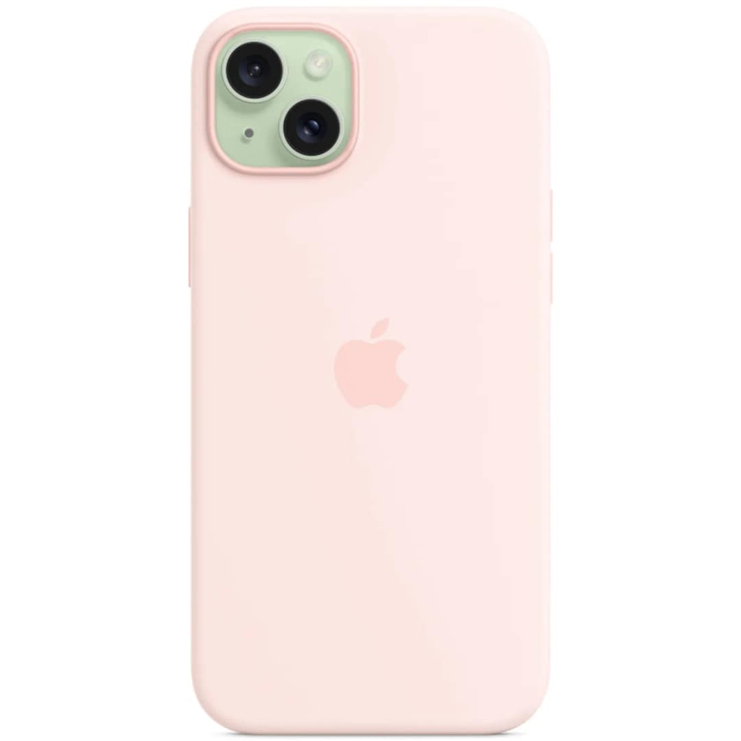 Силиконовый чехол Apple MagSafe для iPhone 15 Light Pink, Розовый — фото 5