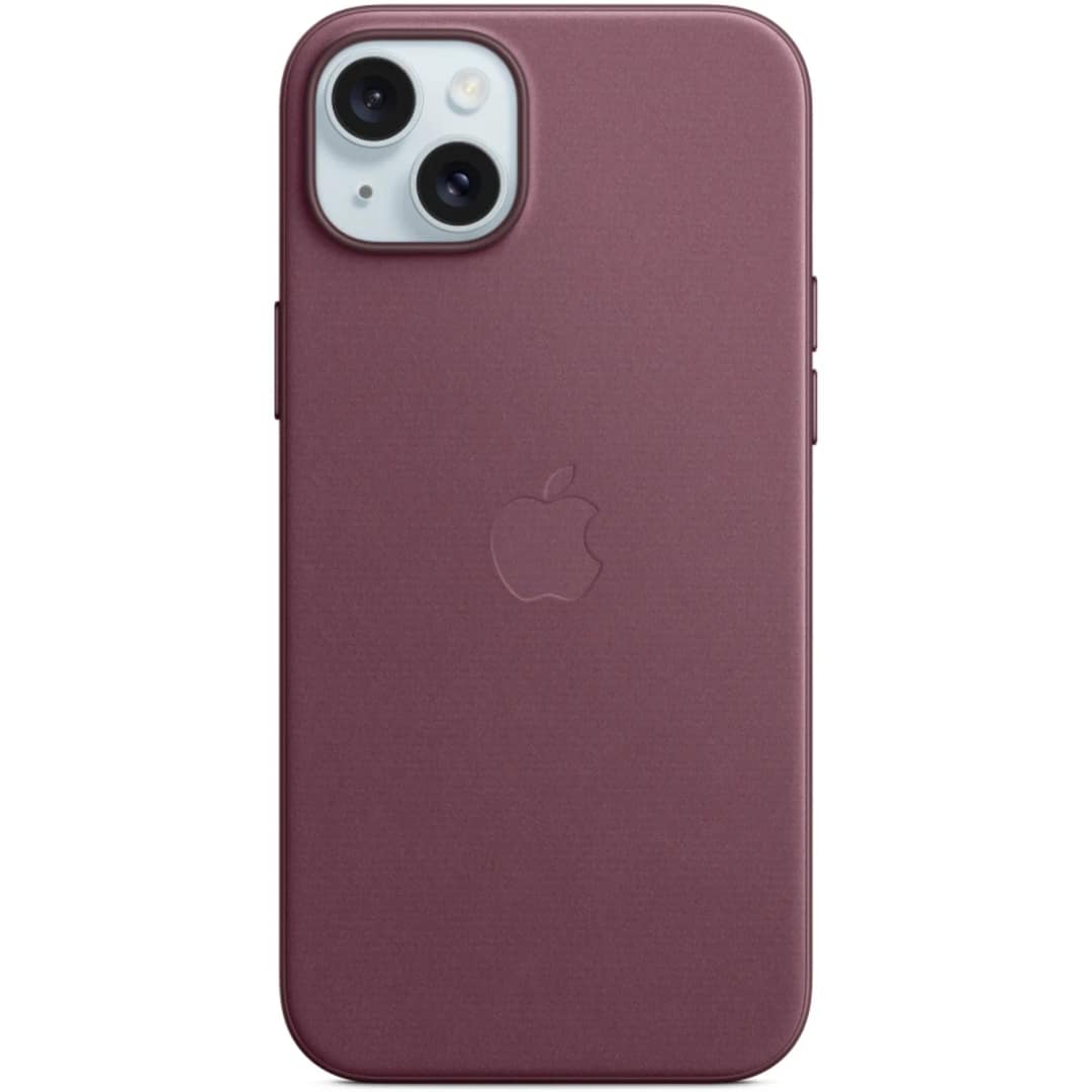 Чехол Apple FineWoven with MagSafe для iPhone 15 Mulberry, Бордовый — фото 5