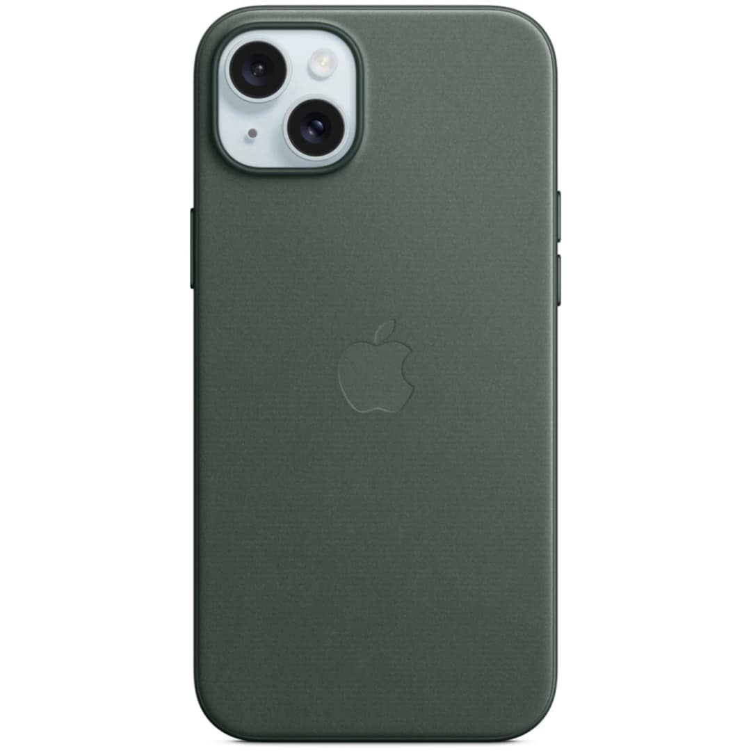 Чехол Apple FineWoven with MagSafe для iPhone 15 Evergreen, Зеленый — фото 5