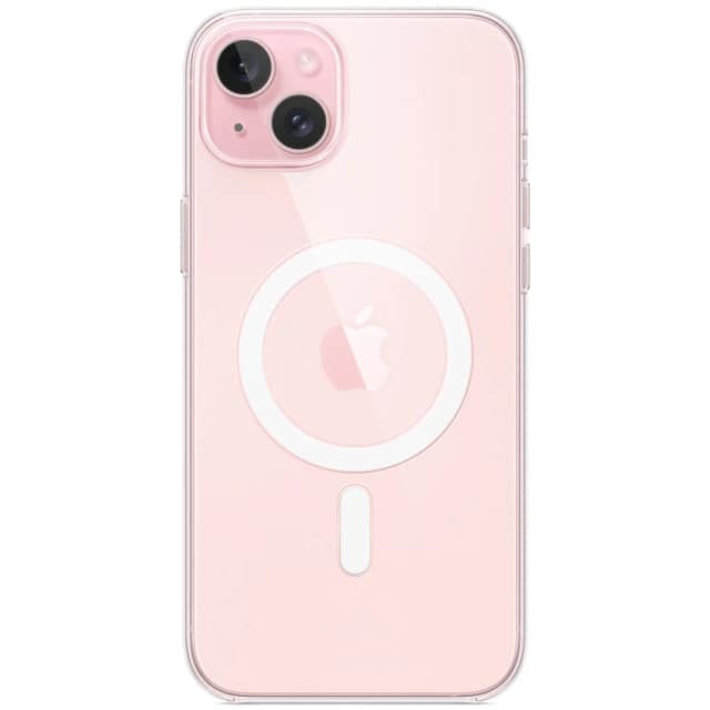Силиконовый чехол Apple MagSafe для iPhone 15 Plus Clear, Прозрачный