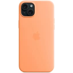 Силиконовый чехол Apple MagSafe для iPhone 15 Plus Orange Sorbet, Оранжевый — фото 3