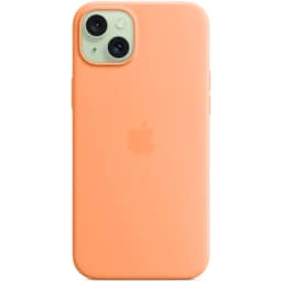 Силиконовый чехол Apple MagSafe для iPhone 15 Plus Orange Sorbet, Оранжевый — фото 4