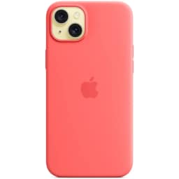 Силиконовый чехол Apple MagSafe для iPhone 15 Plus Guava, Красный — фото 4