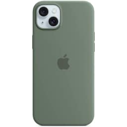 Силиконовый чехол Apple MagSafe для iPhone 15 Plus Cypress, Зеленый — фото 2