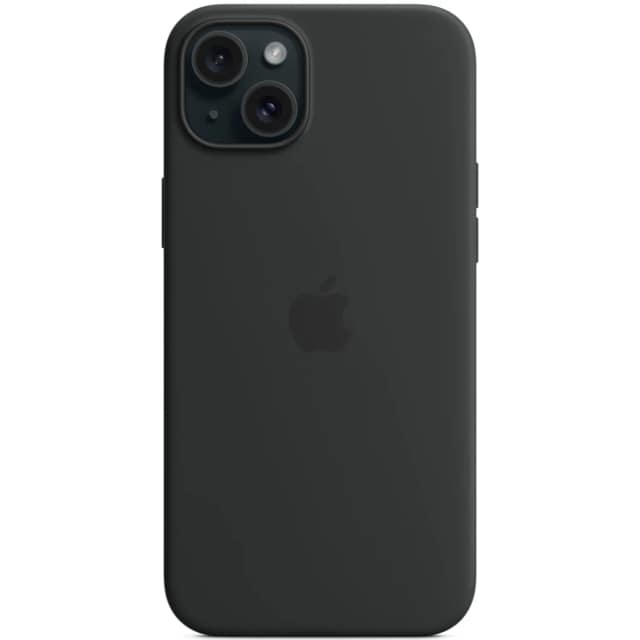 Силиконовый чехол Apple MagSafe для iPhone 15 Plus Black, Черный
