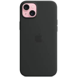 Силиконовый чехол Apple MagSafe для iPhone 15 Plus Black, Черный — фото 4