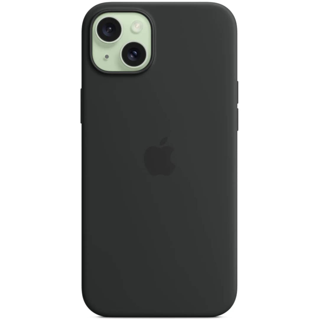 Силиконовый чехол Apple MagSafe для iPhone 15 Plus Black, Черный — фото 5