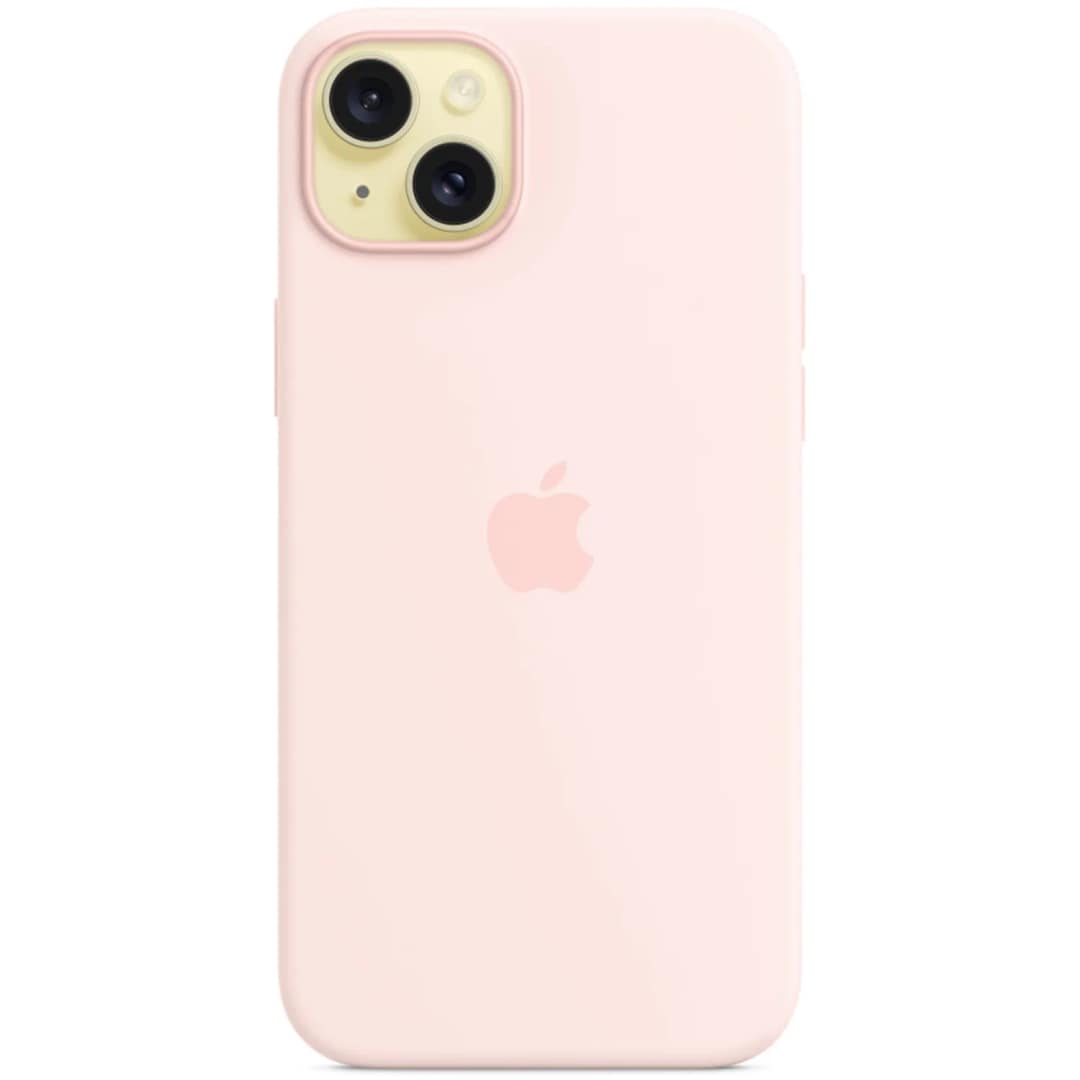 Силиконовый чехол Apple MagSafe для iPhone 15 Plus Light Pink, Розовый — фото 4