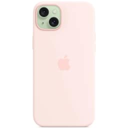 Силиконовый чехол Apple MagSafe для iPhone 15 Plus Light Pink, Розовый — фото 5