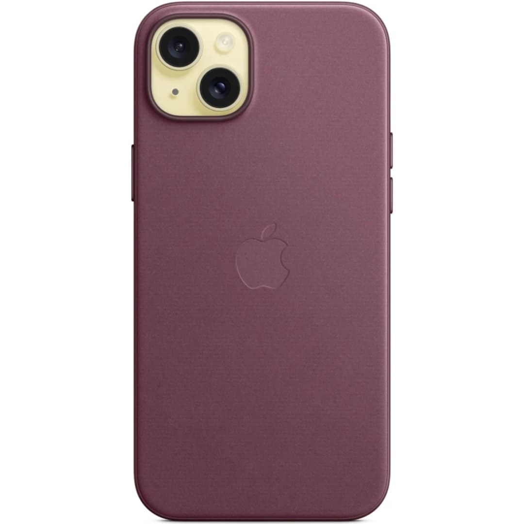 Чехол Apple FineWoven with MagSafe для iPhone 15 Plus Mulberry, Бордовый — фото 5