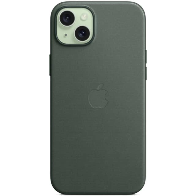 Чехол Apple FineWoven with MagSafe для iPhone 15 Plus Evergreen, Зеленый