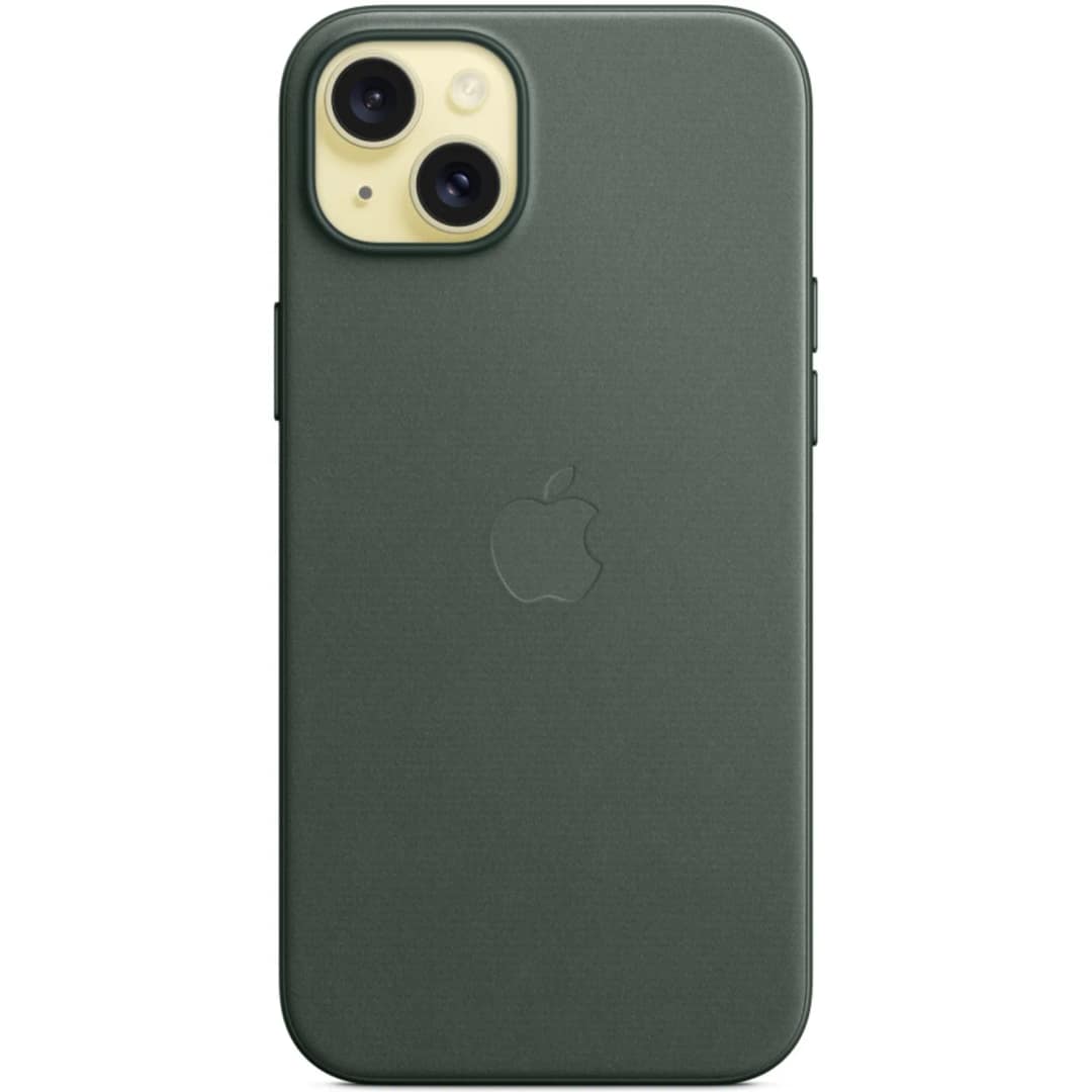 Чехол Apple FineWoven with MagSafe для iPhone 15 Plus Evergreen, Зеленый — фото 5