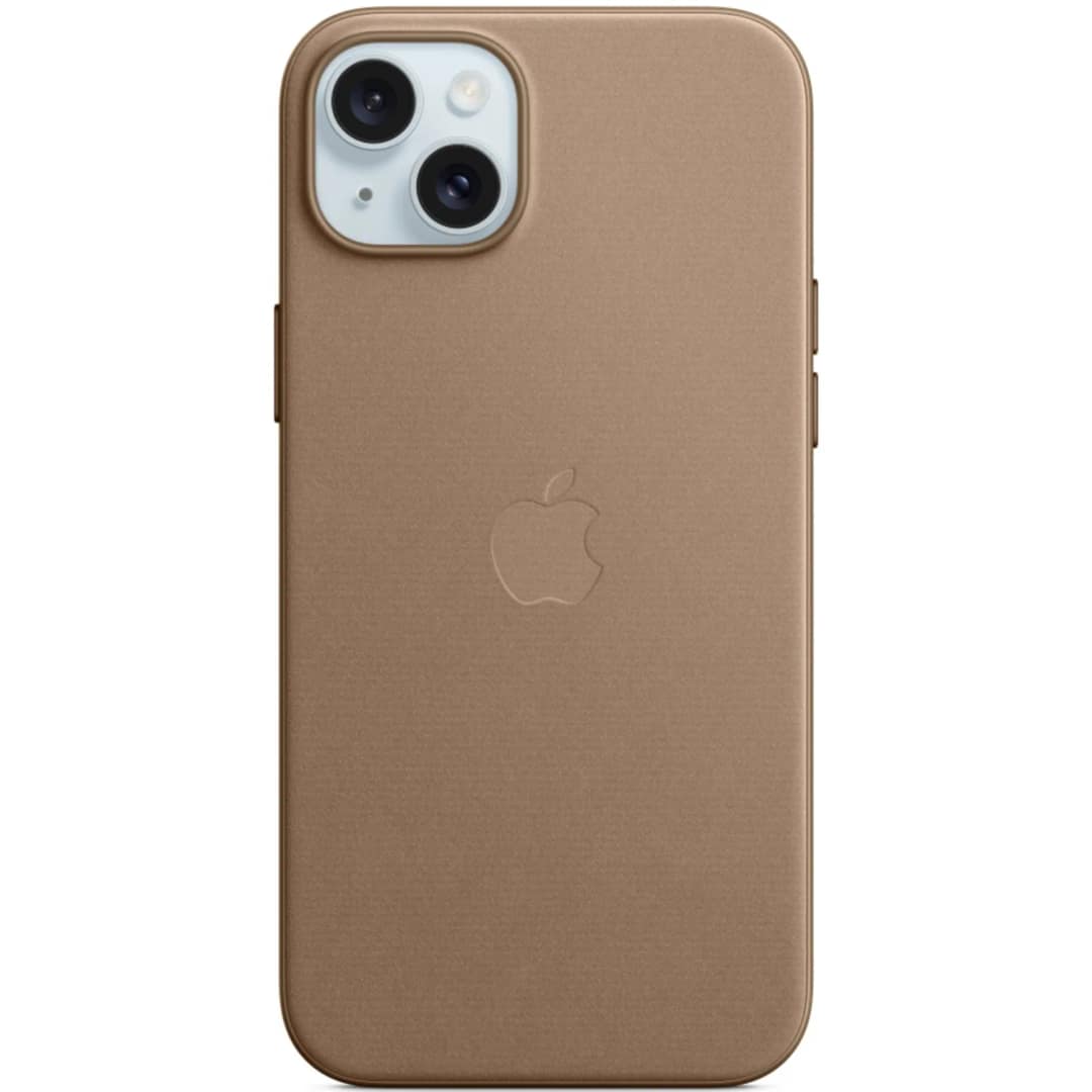 Чехол Apple FineWoven with MagSafe для iPhone 15 Plus Taupe, Бежевый — фото 2