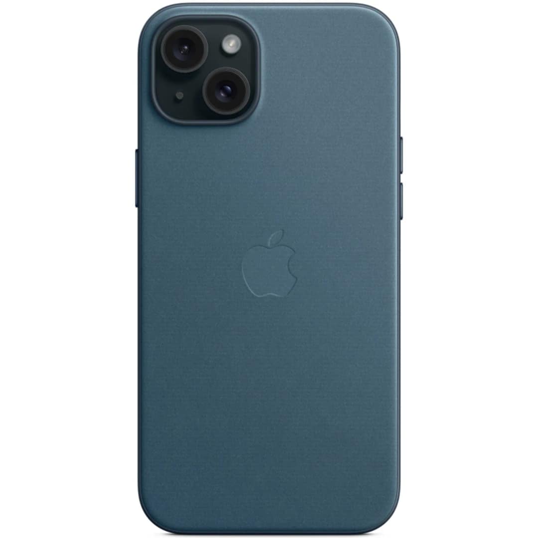 Чехол Apple FineWoven with MagSafe для iPhone 15 Plus Pacific Blue, Синий — фото 3