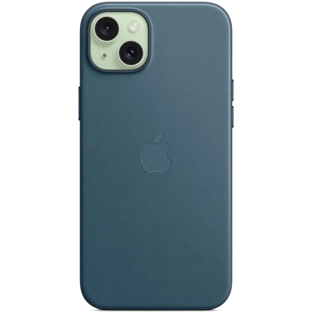 Чехол Apple FineWoven with MagSafe для iPhone 15 Plus Pacific Blue, Синий — фото 4