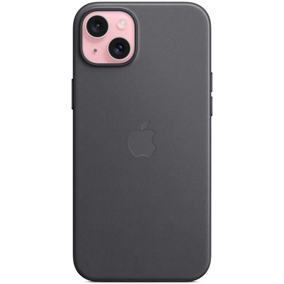Чехол Apple FineWoven with MagSafe для iPhone 15 Plus Black, Черный — фото 3