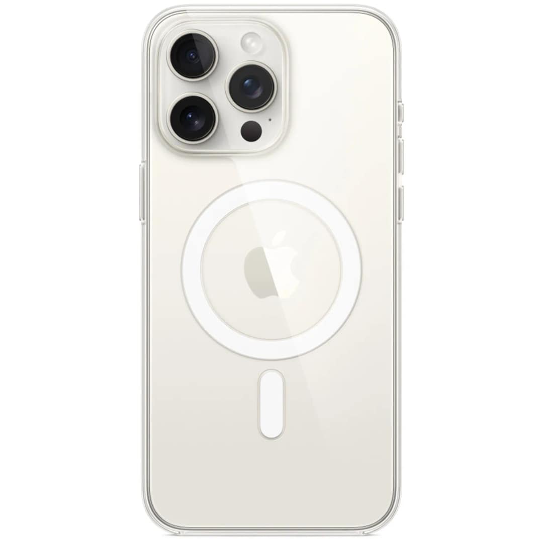 Силиконовый чехол Apple MagSafe для iPhone 15 Pro Clear, Прозрачный — фото 3