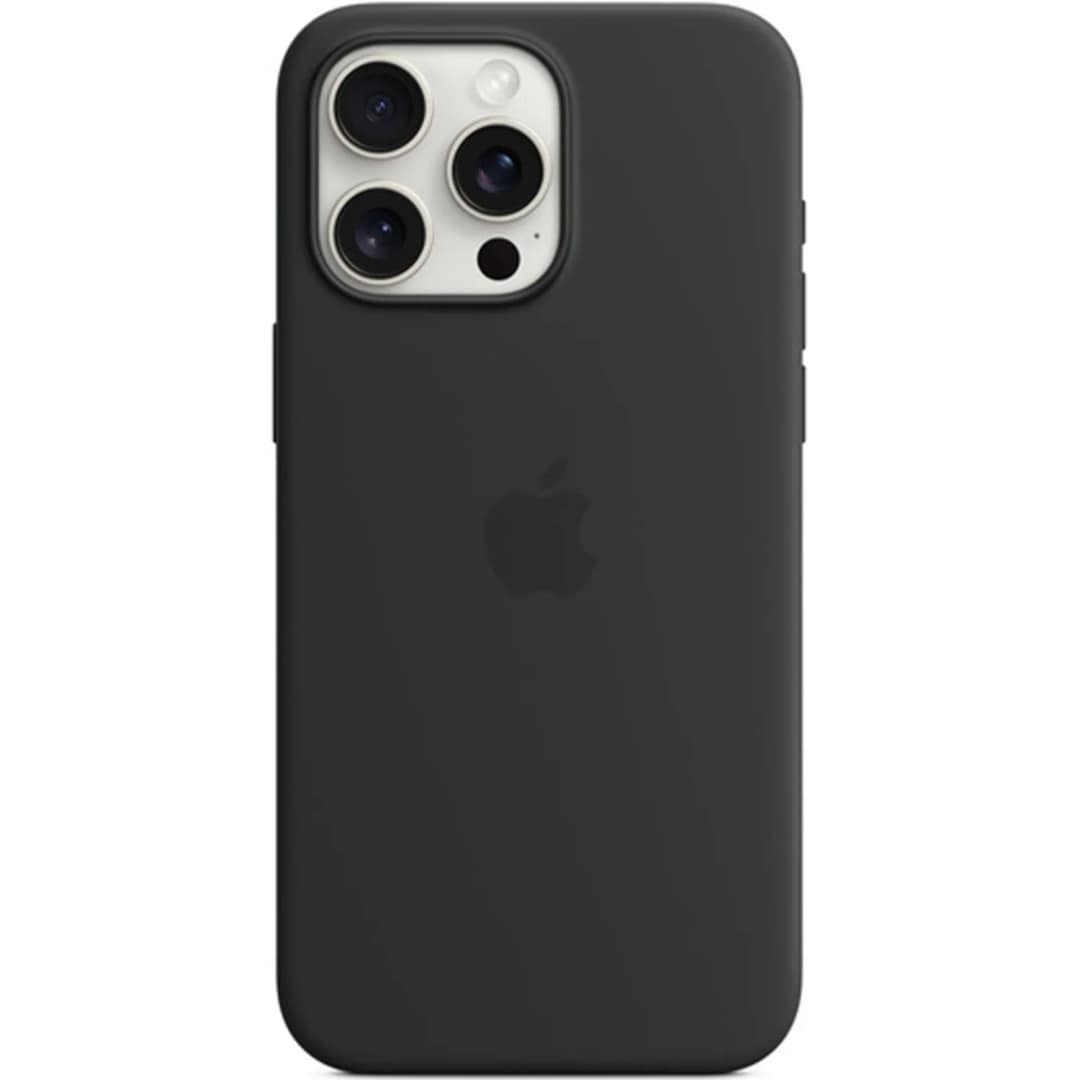 Силиконовый чехол Apple MagSafe для iPhone 15 Pro Black, Черный — фото 2