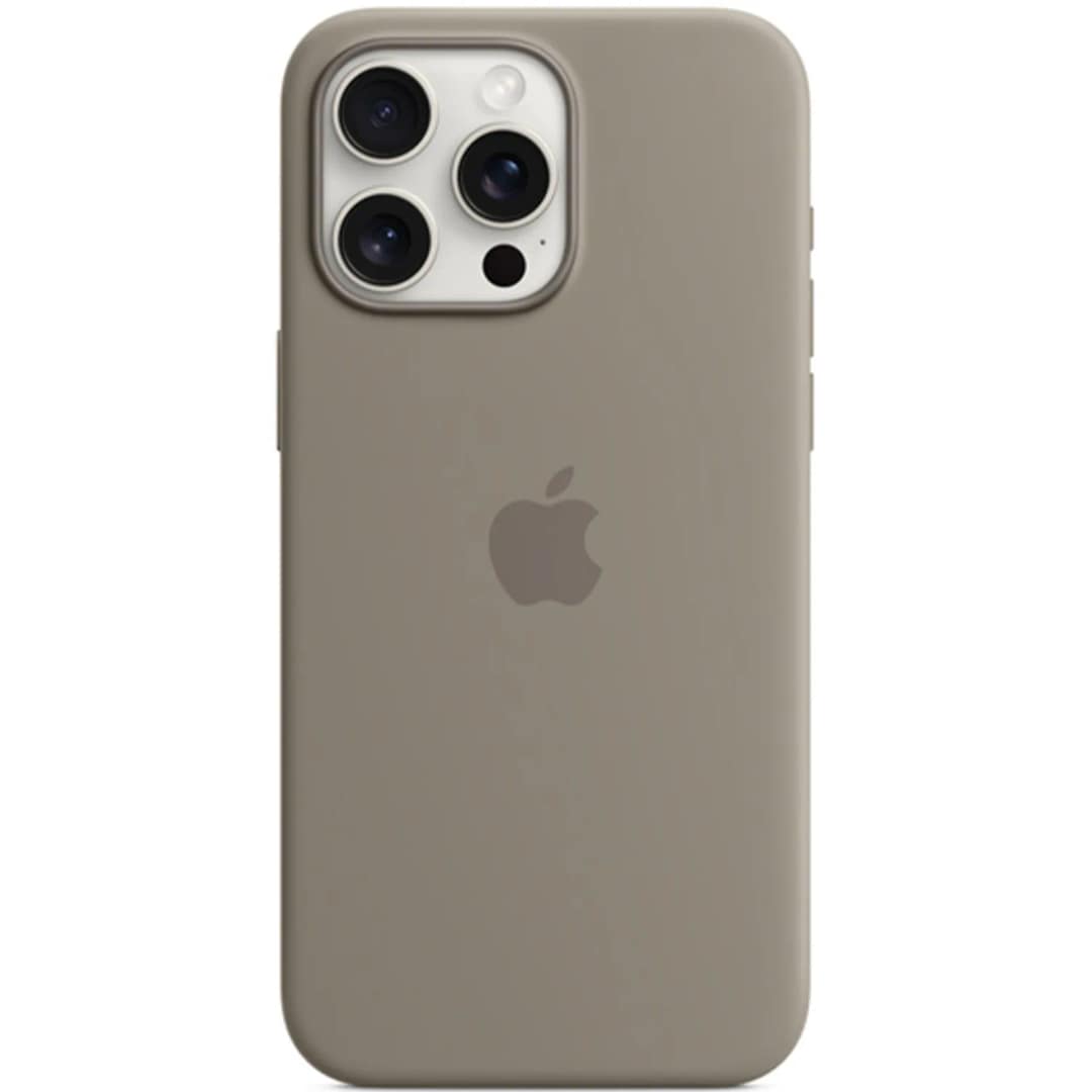 Силиконовый чехол Apple MagSafe для iPhone 15 Pro Clay, Бежевый — фото 3