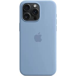 Силиконовый чехол Apple MagSafe для iPhone 15 Pro Winter Blue, Голубой — фото 2