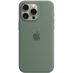 Силиконовый чехол Apple MagSafe для iPhone 15 Pro Cypress, Зеленый