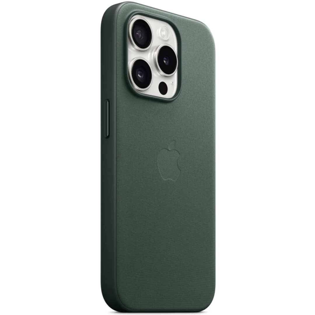 Чехол Apple FineWoven with MagSafe для iPhone 15 Pro Evergreen, Зеленый — фото 3
