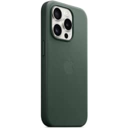 Чехол Apple FineWoven with MagSafe для iPhone 15 Pro Evergreen, Зеленый — фото 3