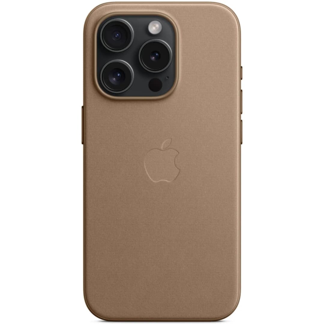 Чехол Apple FineWoven with MagSafe для iPhone 15 Pro Taupe, Бежевый — фото 4
