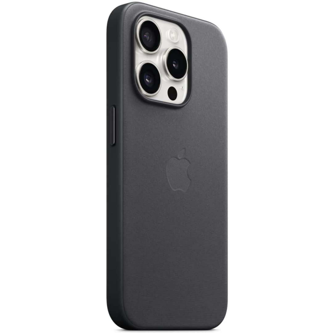 Чехол Apple FineWoven with MagSafe для iPhone 15 Pro Black, Черный — фото 3