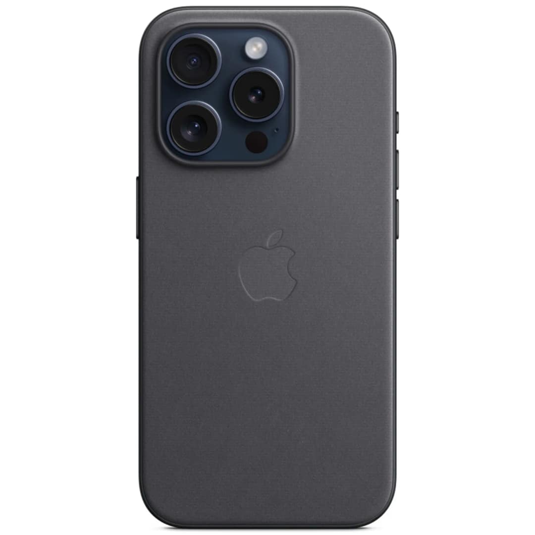 Чехол Apple FineWoven with MagSafe для iPhone 15 Pro Black, Черный — фото 5