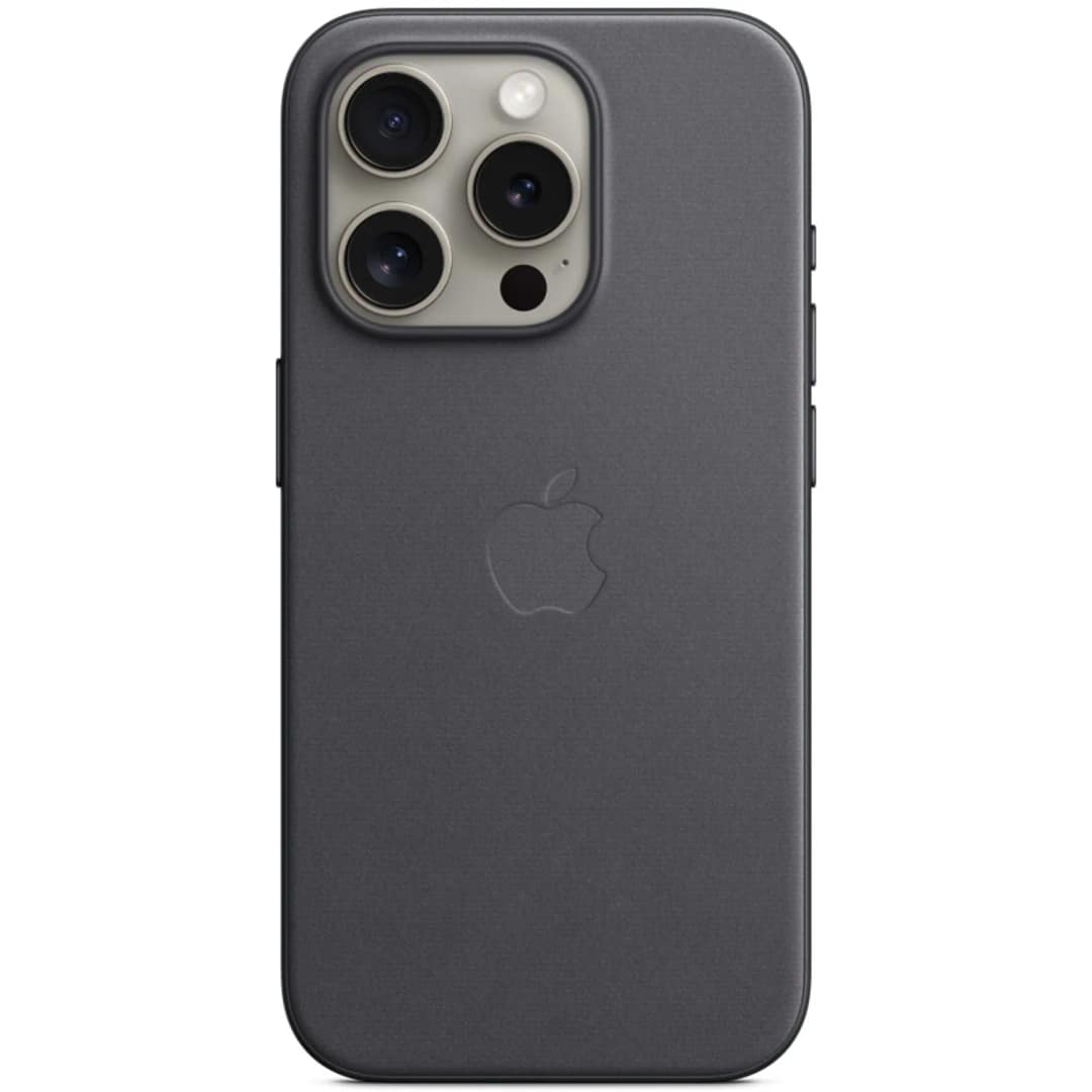 Чехол Apple FineWoven with MagSafe для iPhone 15 Pro Black, Черный — фото 6