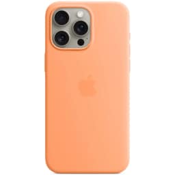 Силиконовый чехол Apple MagSafe для iPhone 15 Pro Max Orange Sorbet, Оранжевый — фото 1