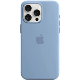 Силиконовый чехол Apple MagSafe для iPhone 15 Pro Max Winter Blue, Голубой — фото 1