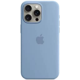 Силиконовый чехол Apple MagSafe для iPhone 15 Pro Max Winter Blue, Голубой — фото 4