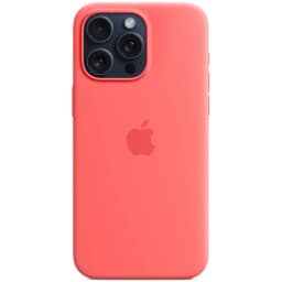 Силиконовый чехол Apple MagSafe для iPhone 15 Pro Max Guava, Красный — фото 3
