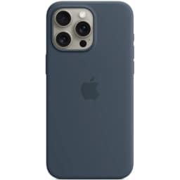 Силиконовый чехол Apple MagSafe для iPhone 15 Pro Max Storm Blue, Синий — фото 2