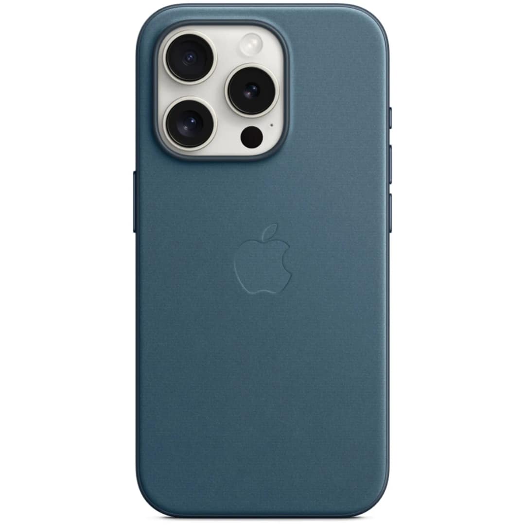 Чехол Apple FineWoven with MagSafe для iPhone 15 Pro Max Pacific Blue, Синий — фото 4