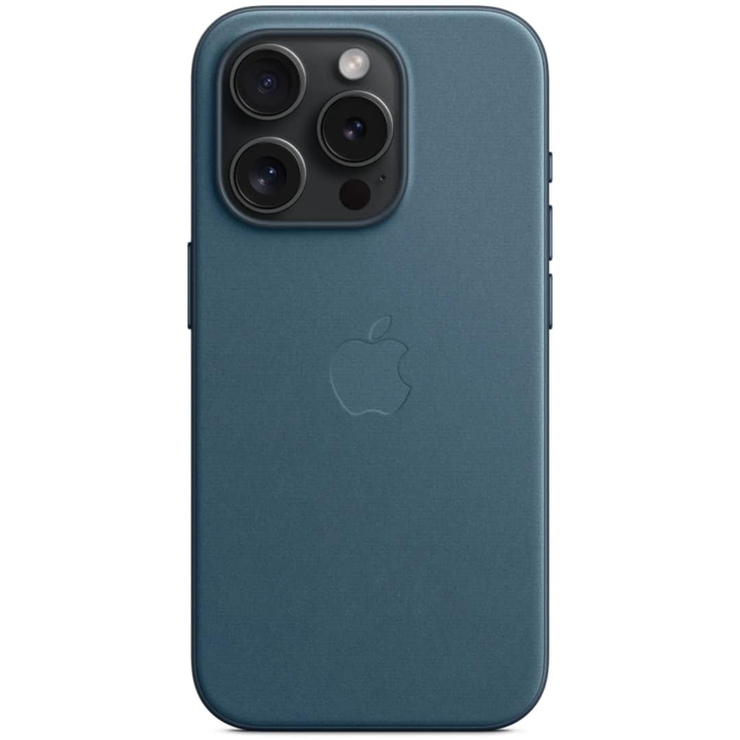 Чехол Apple FineWoven with MagSafe для iPhone 15 Pro Max Pacific Blue, Синий — фото 5
