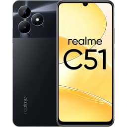 Смартфон Realme C51 4 Black Carbon, Черный — фото 1